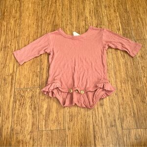 Kate Quinn Dusty Rose Ruffle Bodysuit
